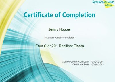 Four Star Resilient Floors Certification